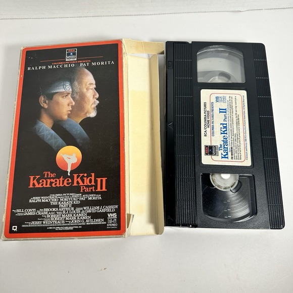 The Karate Kid Part II 2 VHS 1986 RCA Side Loaded Ralph Macchio Pat Morita Movie - Picture 8 of 11